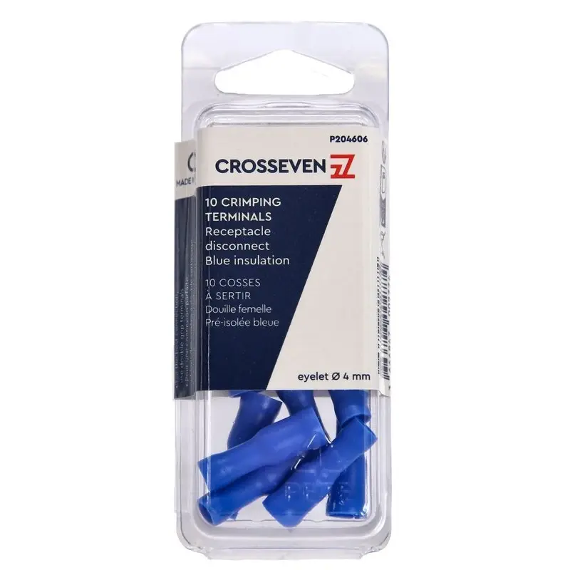 Crosseven Isolierte Rundstecker,Blau,1,5-2,5 mm²