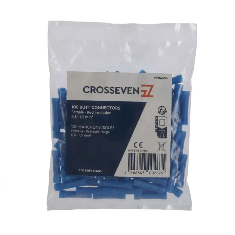 Crosseven Isolierte Stoßverbinder Blau, 1,5-2,5 mm