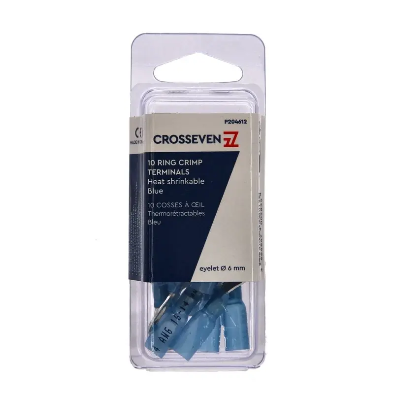 Crosseven Isolierter Ringkabelschuh, Blau ø6 mm