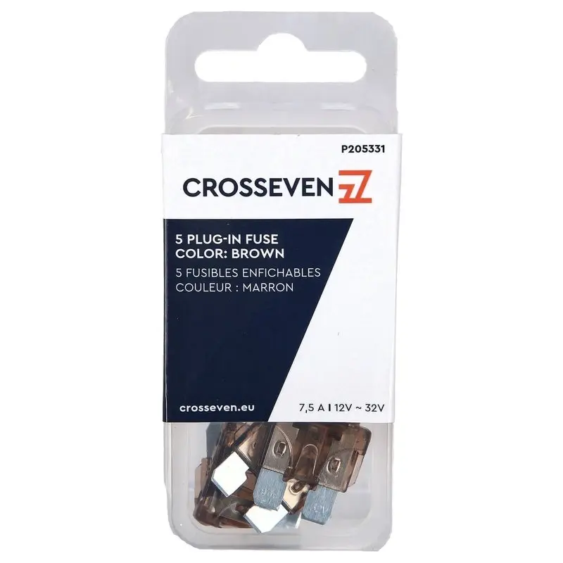 Crosseven Stecksicherung 7,5 A - Braun