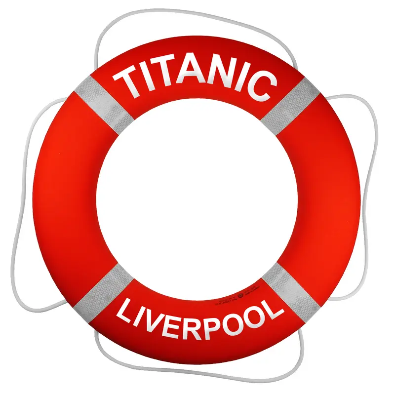 Customised Premium Lifebuoy - SOLAS International Orange