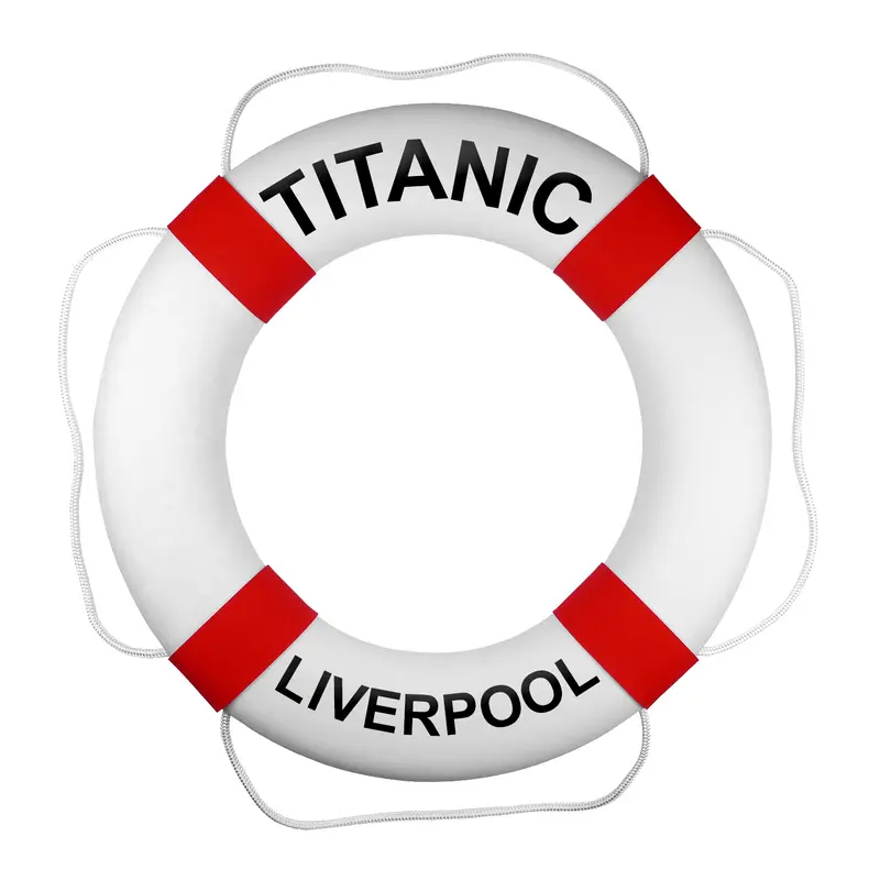 Customised Premium Lifebuoy - White & Red
