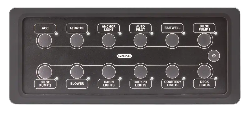 Czone Keypad Fernbedienung 2×3 – wasserdichte Schaltwippe für digitale Bordnetze