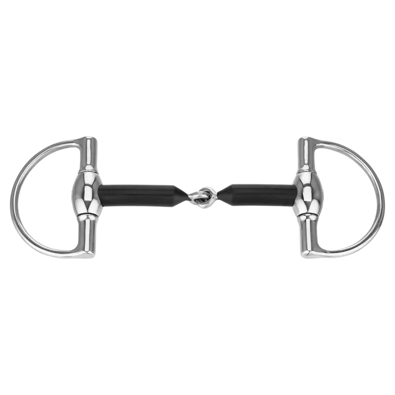 D-Ring Gebiss einfach gebrochen Hartcarbon, 16 mm