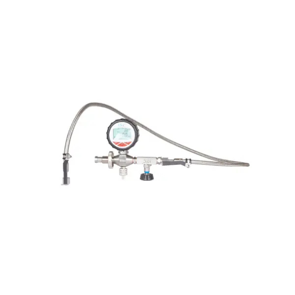 Digital Filling Hose 1.65m | With Wika Manometer & DIN G5/8” Connection