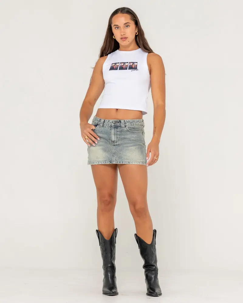 Dirty Mavericks Denim Mini Skirt