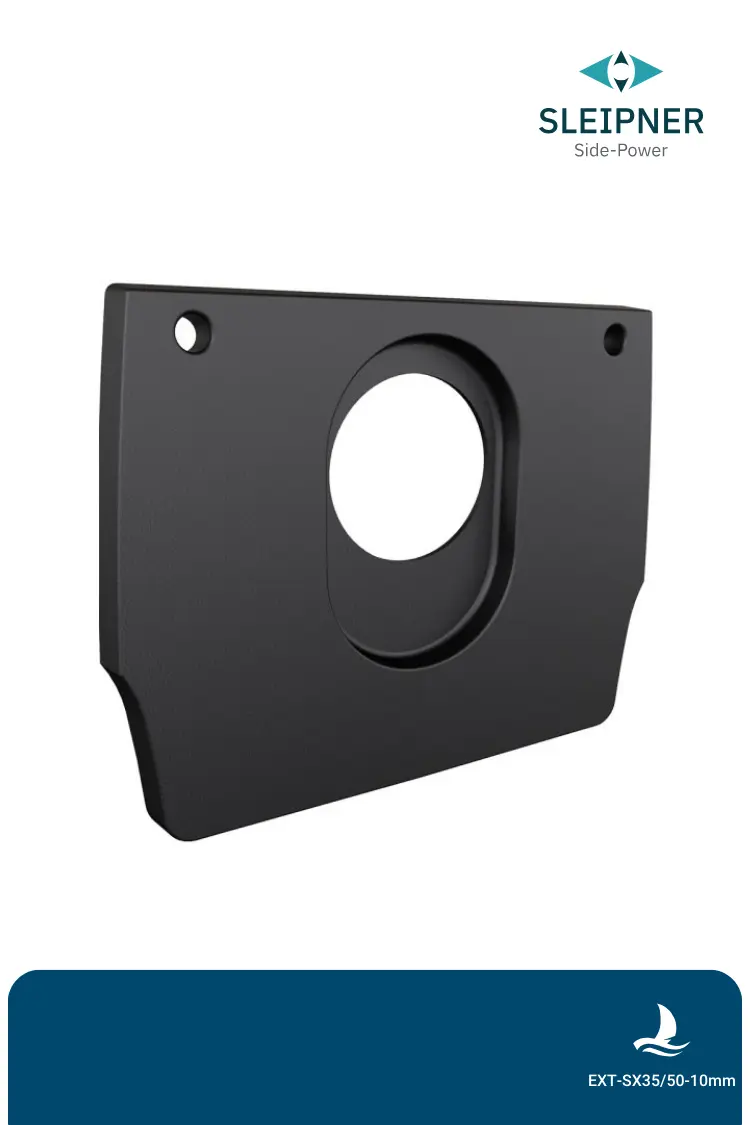 Distanzplatte (10mm) zwischen Anlage und Rumpf für Sleipner® Heckstrahlruder SX35 / SX50 (EXT-SX35/50-10mm)