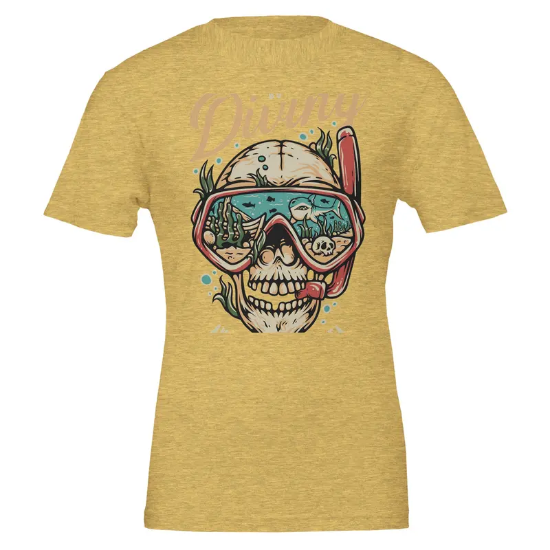 Dive Deep Skull Mask Unisex T-Shirt