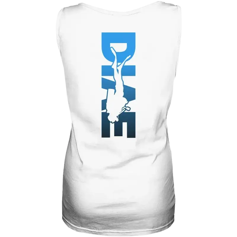 Dive Down Logo auf der Rückseite - Ladies Tank-Top