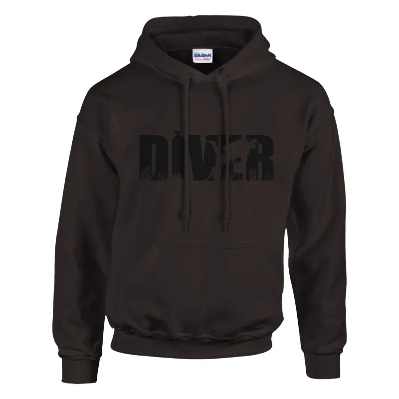 DIVE Hoodie für Taucher – Bequemer Kapuzenpullover mit Logo in vielen Farben und Größen