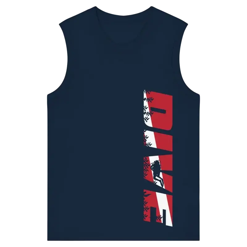 Dive Side Print - Womens Organic Tank Top