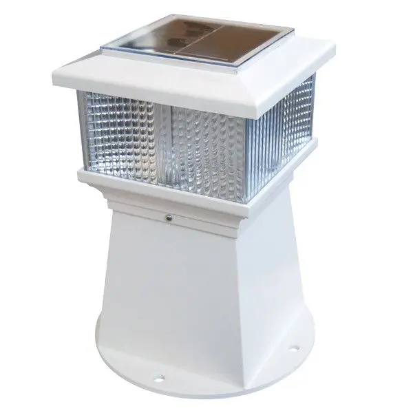 Dock Edge LED Stegbeleuchtung mit Solarpaneel – 360°-Rundumlicht, autark