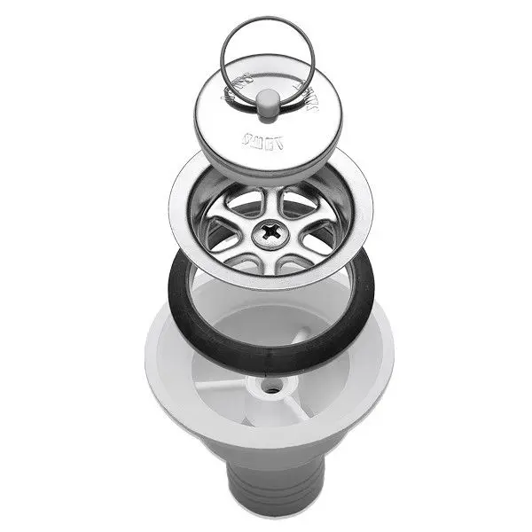 Dometic Wasserablauf Schlauchanschluss – Ablaufgarnitur mit Ø 25 mm für Bordwaschbecken