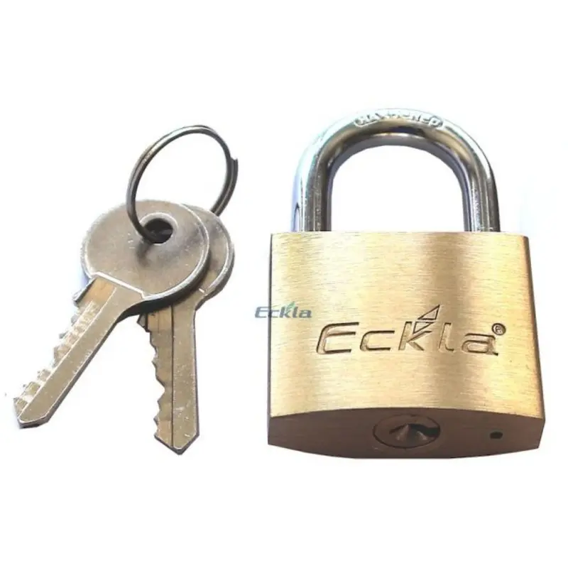 Eckla Vorhängeschloss 40mm mit Bügel 6mm für Diebstahlsicherungsseil