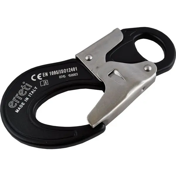 Erreti Sicherheitskarabinerhaken – Aluminium, 2-Bewegungs-Öffnung, ISO 12401