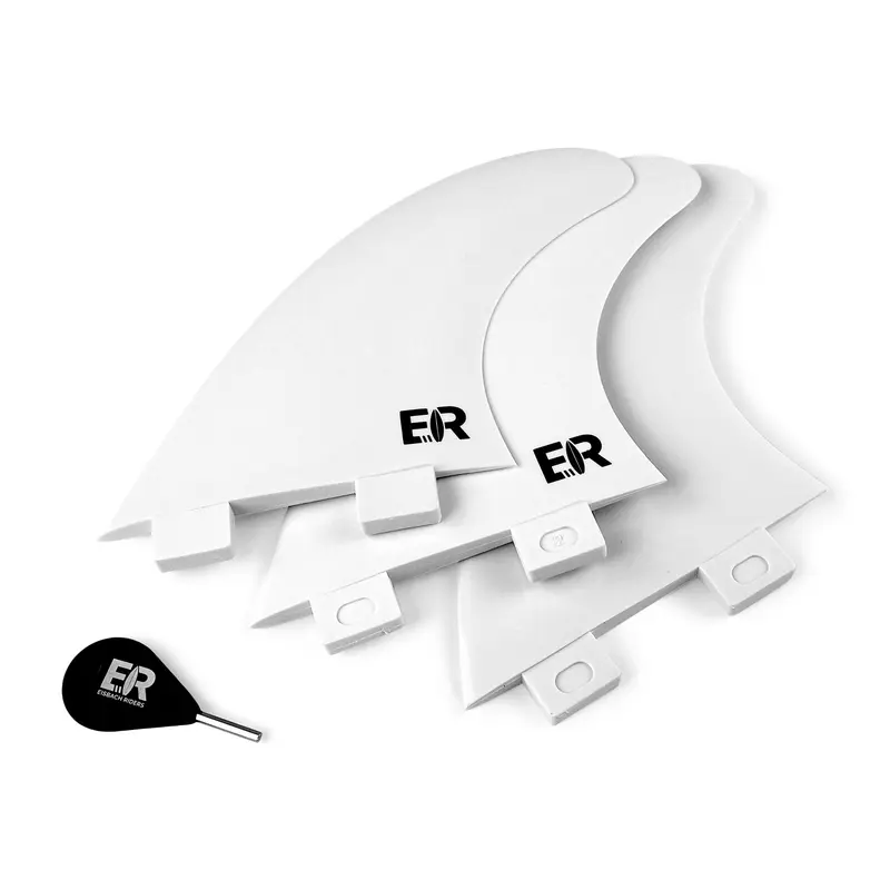 FCS Surf Fins – Medium Thruster (White)