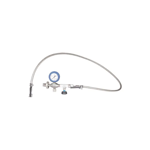 Filling Hose 1.65m | With Analogue Manometer & DIN G5/8” Connection