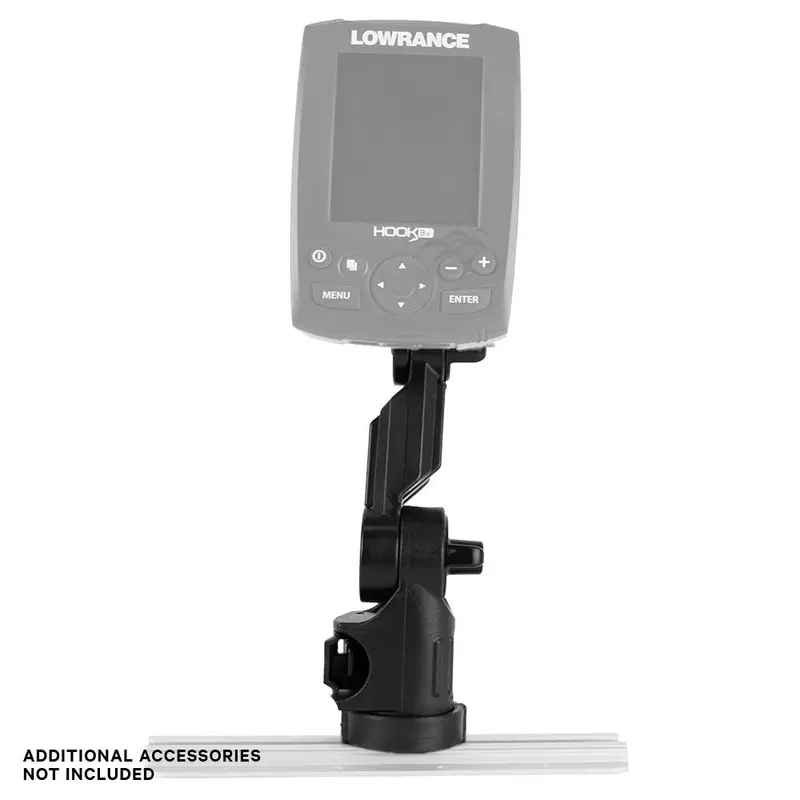 Fish Finder Mount for Lowrance Elite/Hook 3,4,5 and Elite Ti 5,7 Replaces Stock Base, Track Mount with extension arm