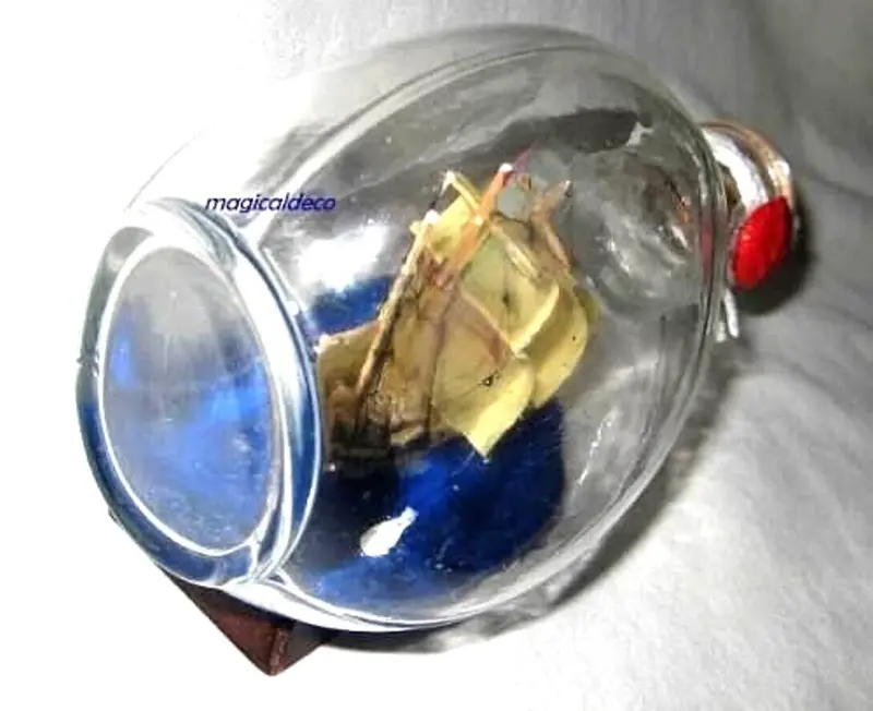 Flaschenschiff- Buddelschiff- Schiff in Flasche- Santa Maria -L 15 cm