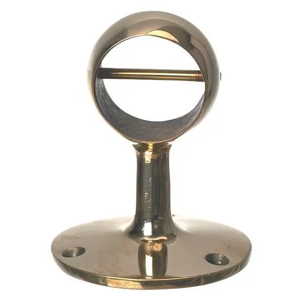 Foresti Wandbeschlag für Handlauf – Mittelstütze verchromtes Messing, Ø 36 mm