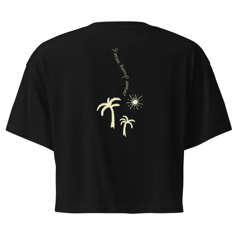Forever Chasing Sunsets Damen-Crop-Top