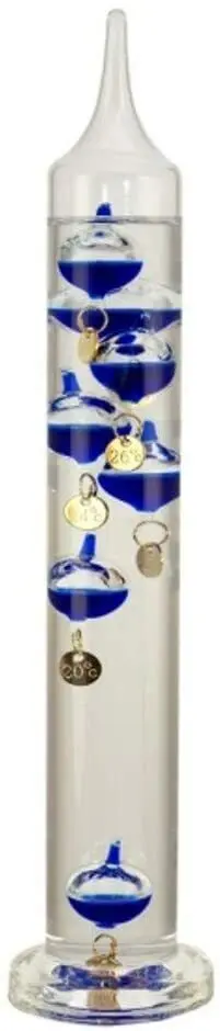 Galileo Thermometer im Glaszylinder 27,5 cm