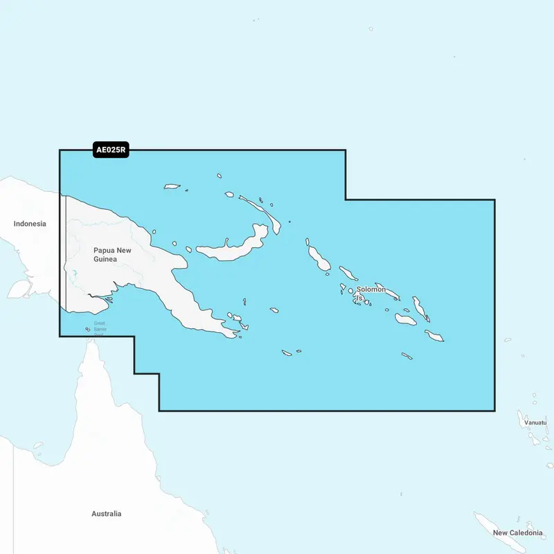Garmin Navionics+ AE025R – Elektronische Seekarte Papua-Neuguinea & Salomonen
