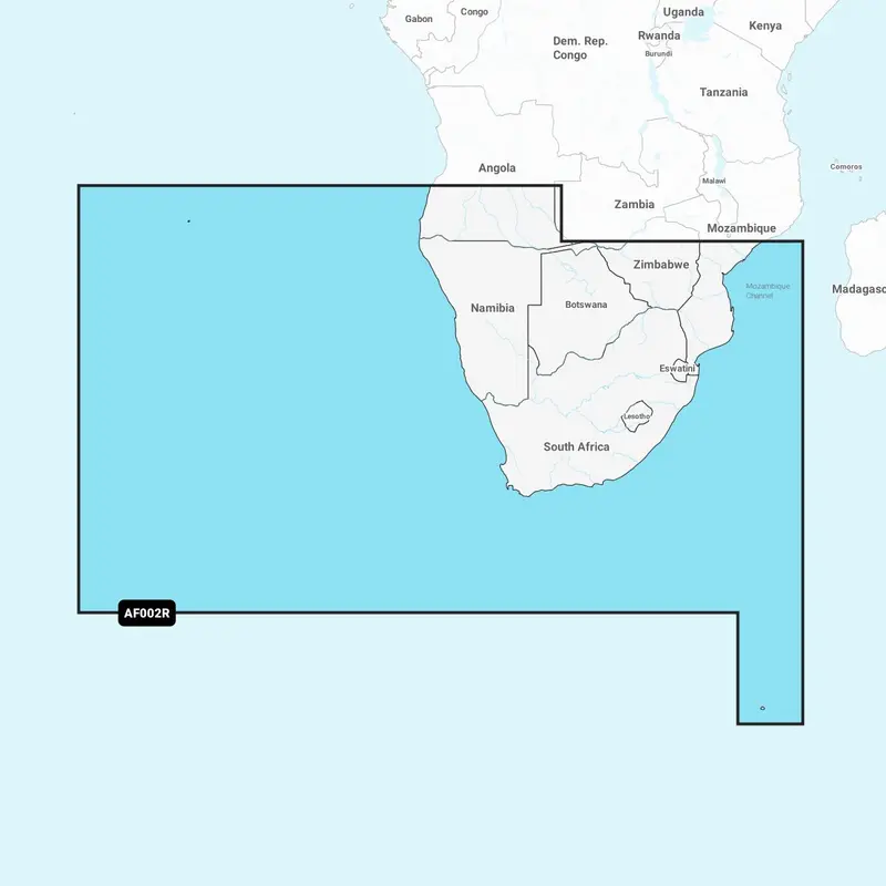 Garmin Navionics+ AF002R – Elektronische Seekarte Afrika Südküste