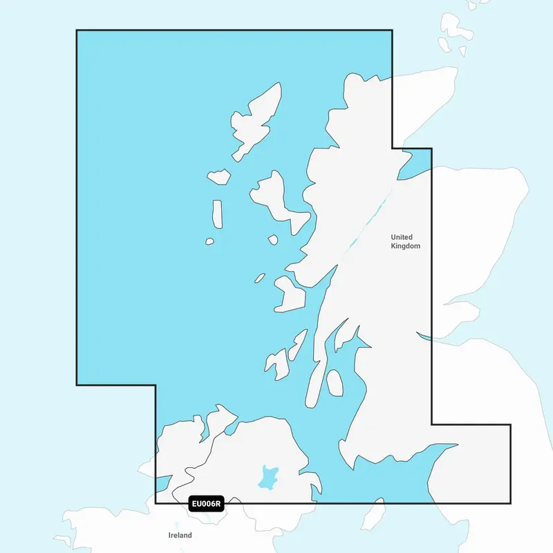 Garmin Navionics+ EU006R – Elektronische Seekarte Schottland Westküste & Irland Nordküste
