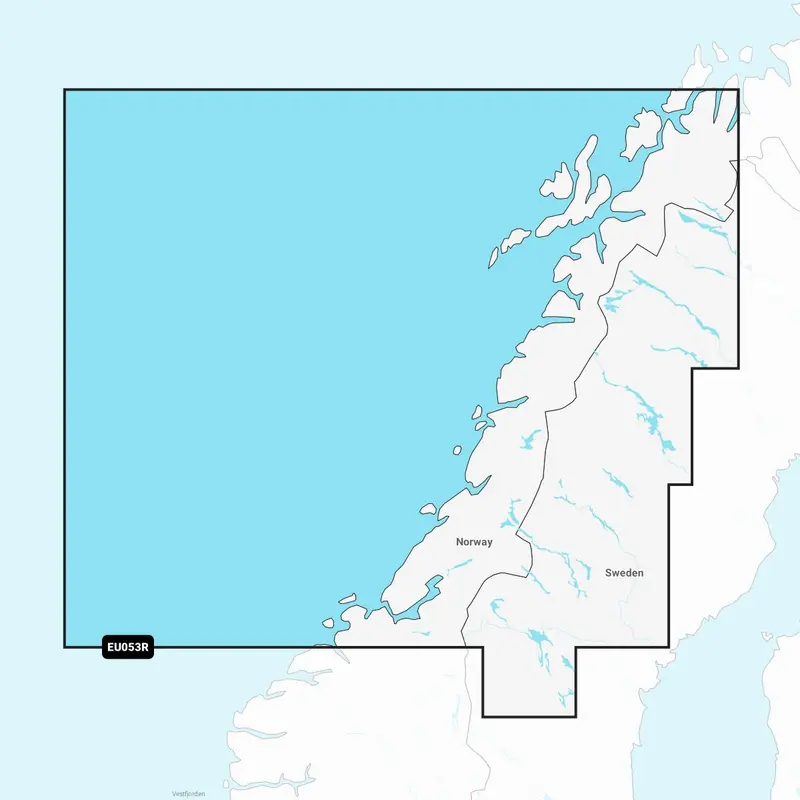 Garmin Navionics+ EU053R – Elektronische Seekarte Norwegen Trondheim bis Tromsø