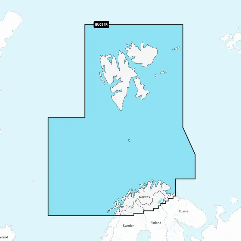 Garmin Navionics+ EU054R – Elektronische Seekarte Norwegen Vestfjorden bis Spitzbergen