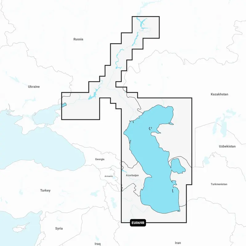 Garmin Navionics+ EU069R – Elektronische Seekarte Russland, Kaspisches Meer & Wolga