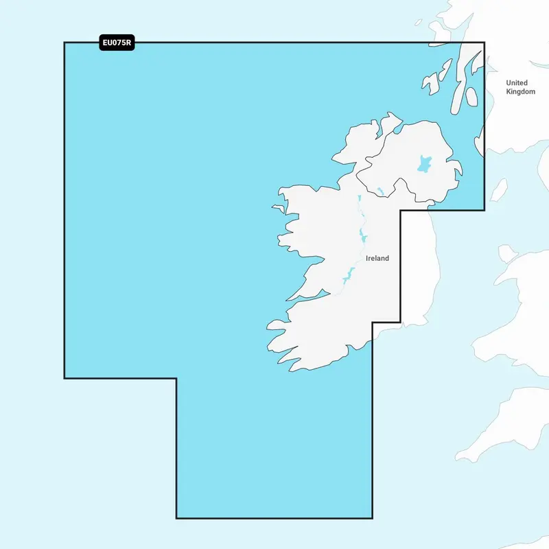 Garmin Navionics+ EU075R – Elektronische Seekarte Irland Westküste
