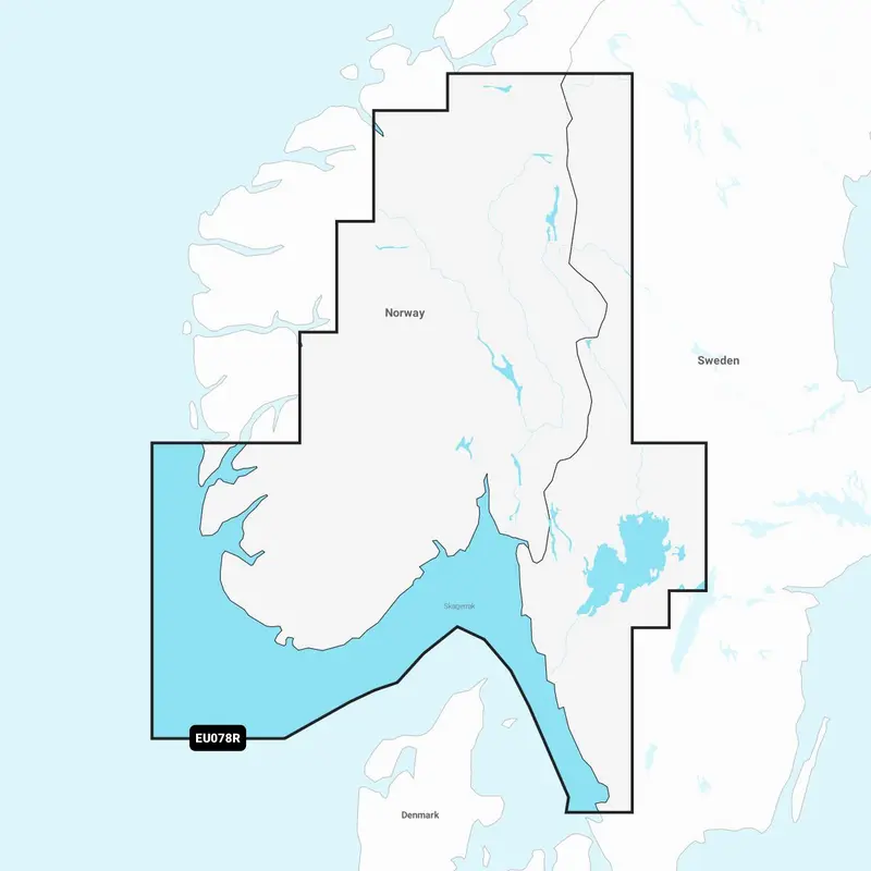 Garmin Navionics+ EU078R – Elektronische Seekarte Norwegen Südwestküste, Skagerrak & Haugesund