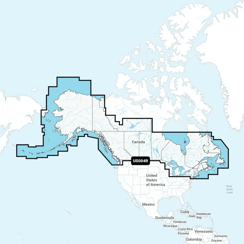 Garmin Navionics+ US004R Kanada und Alaska