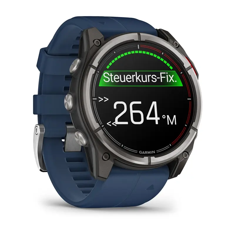 Garmin Quatix 8 Marine-Smartwatch – AMOLED, Schiffsdaten & Fernbedienung