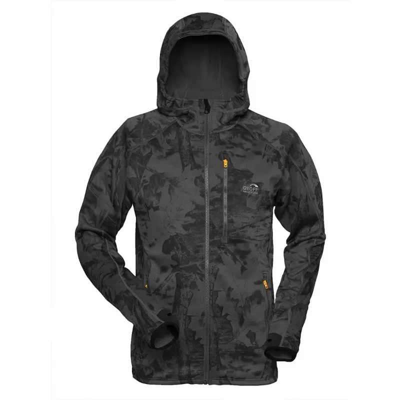 GEOFF ANDERSON Hoodie 3 - black/leaf