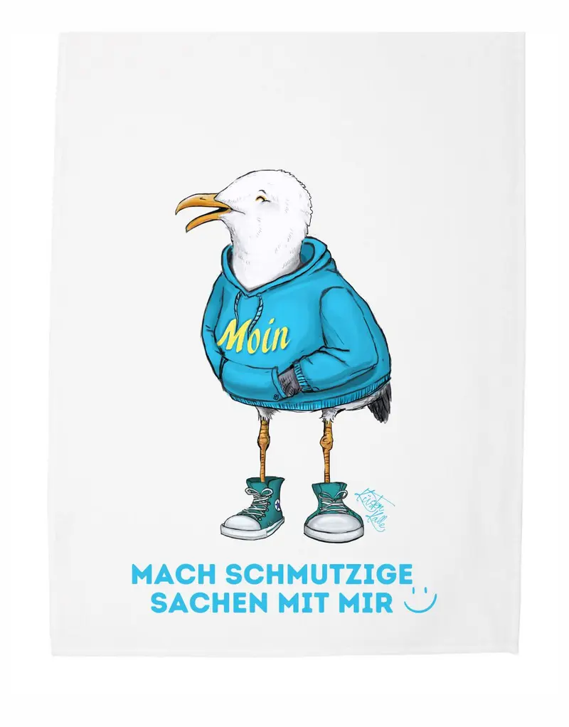 Geschirrtuch Kalle Moin Mach schmutzige Sachen mit mir!