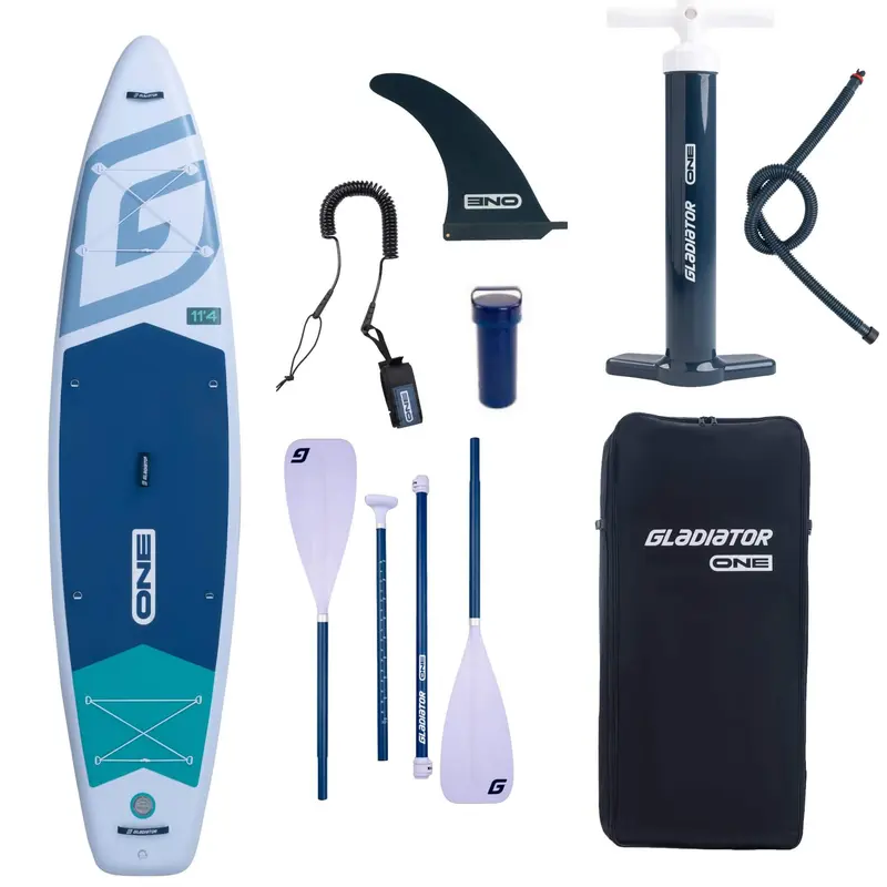 Gladiator One 11'4 x 32 SUP Board Set 2026 weiß