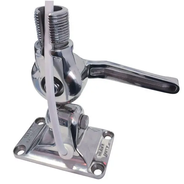Glomex RA116SS Antennenhalter – Edelstahl-Decksmontage mit Neigefunktion