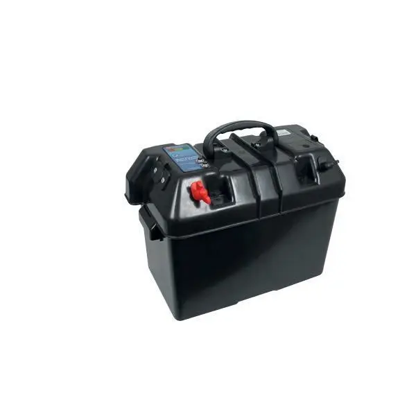 Gotthardt Batteriekasten mit Handgriff, Ladezustandsanzeige und 12-V-Buchse – bis 60 A
