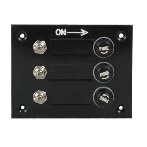 Gotthardt Elektropaneel – Schalttafel mit 3 Schaltern und 3 Sicherungen