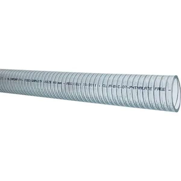 Gotthardt PVC-Schlauch mit Stahlspirale – transparent, druckstabil