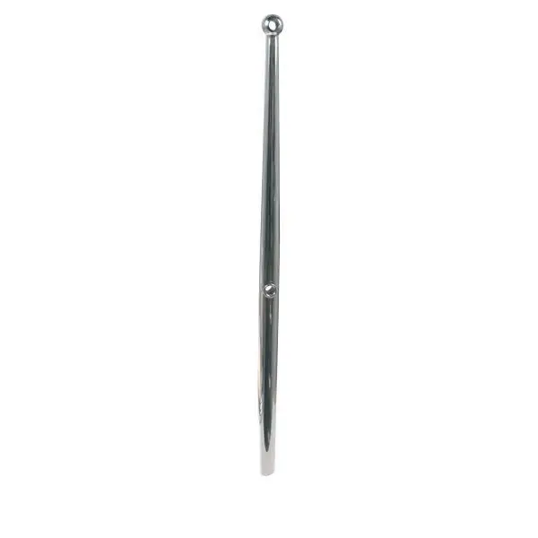 Gotthardt Relingsstütze Edelstahl A4 hochglanzpoliert – Ø 25,4 mm, 61 cm, mit Kugelkopf