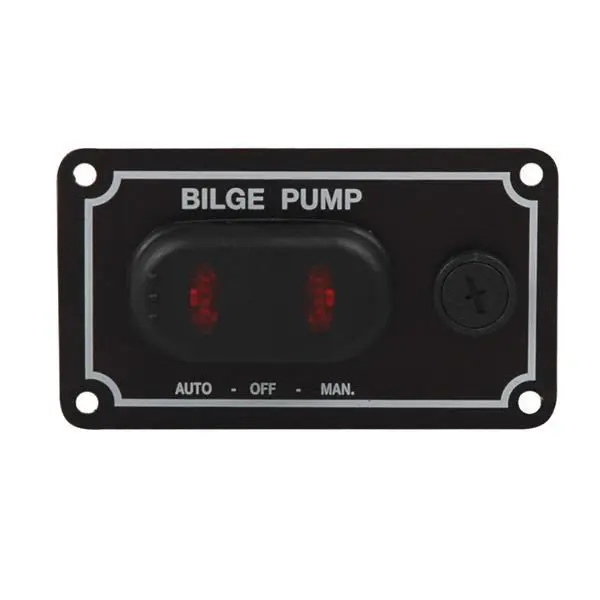 Gotthardt Schalttafel für Bilgepumpen – wasserdicht, 3-Wege-Schalter mit LED