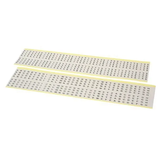 Gotthardt Selbstklebende Kennzeichnungsbuchstaben und -zahlen – 3 mm, 592-teiliges Set
