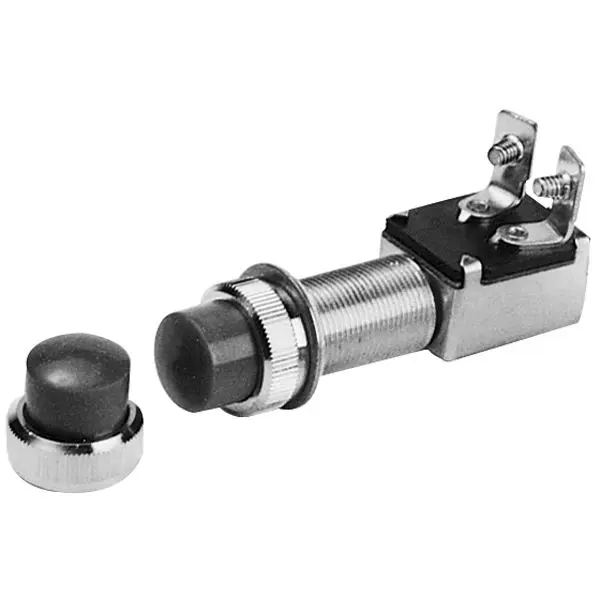 Gotthardt Start-/Signalhorntaster – Messing verchromt, Einbau-Ø 16 mm