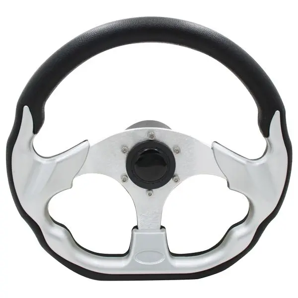 Gotthardt Steuerrad Aluminium – sportliches Lenkrad mit 3/4-Nabe, schwarz