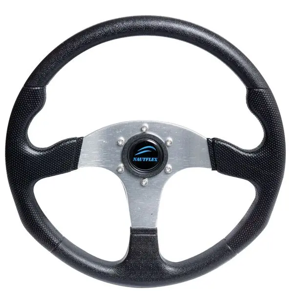 Gotthardt Steuerrad Aluminium – sportliches Lenkrad mit Softgrip, Ø 343 mm