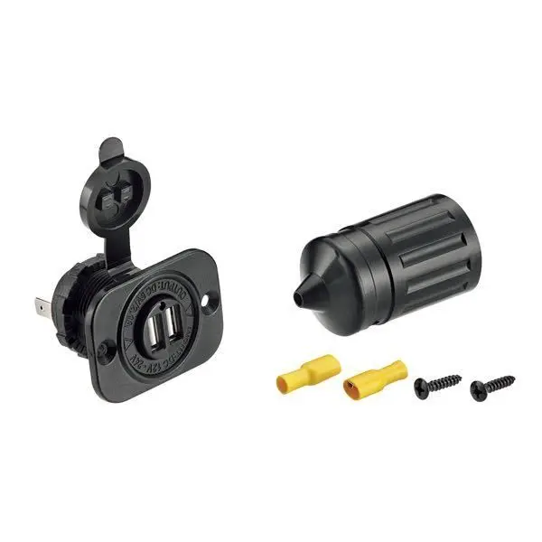 Gotthardt USB-Steckdose – wasserdicht, 12 V Eingang / 5 V 2,1 A Ausgang
